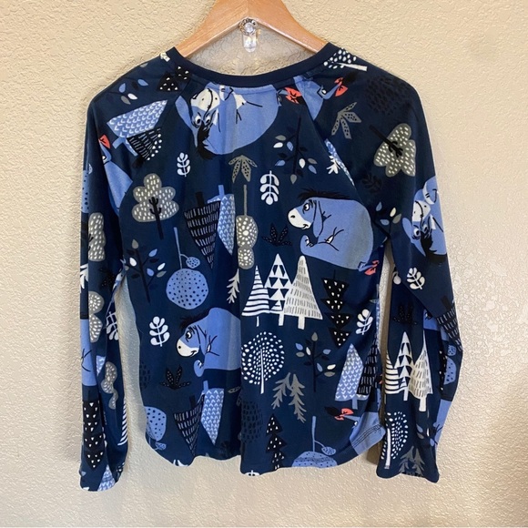 Disney Winnie the pooh Eeyore soft fleece shirt long sleeve size small - Picture 2 of 3